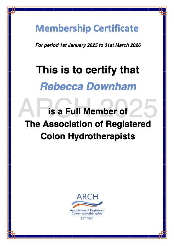 arch membership certificate 2025